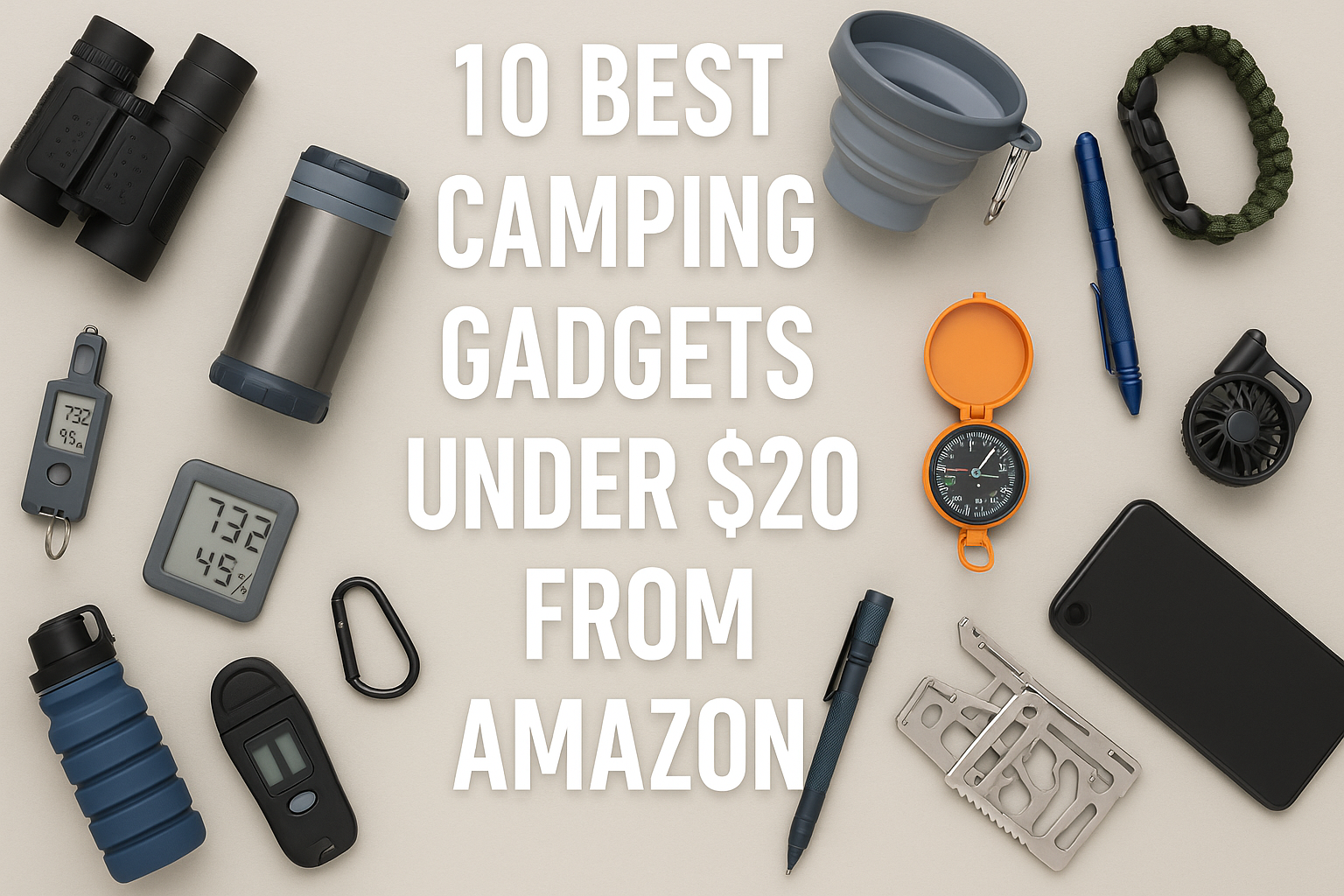 Read more about the article 10 Best Camping Gadgets Under $20 from Amazon
